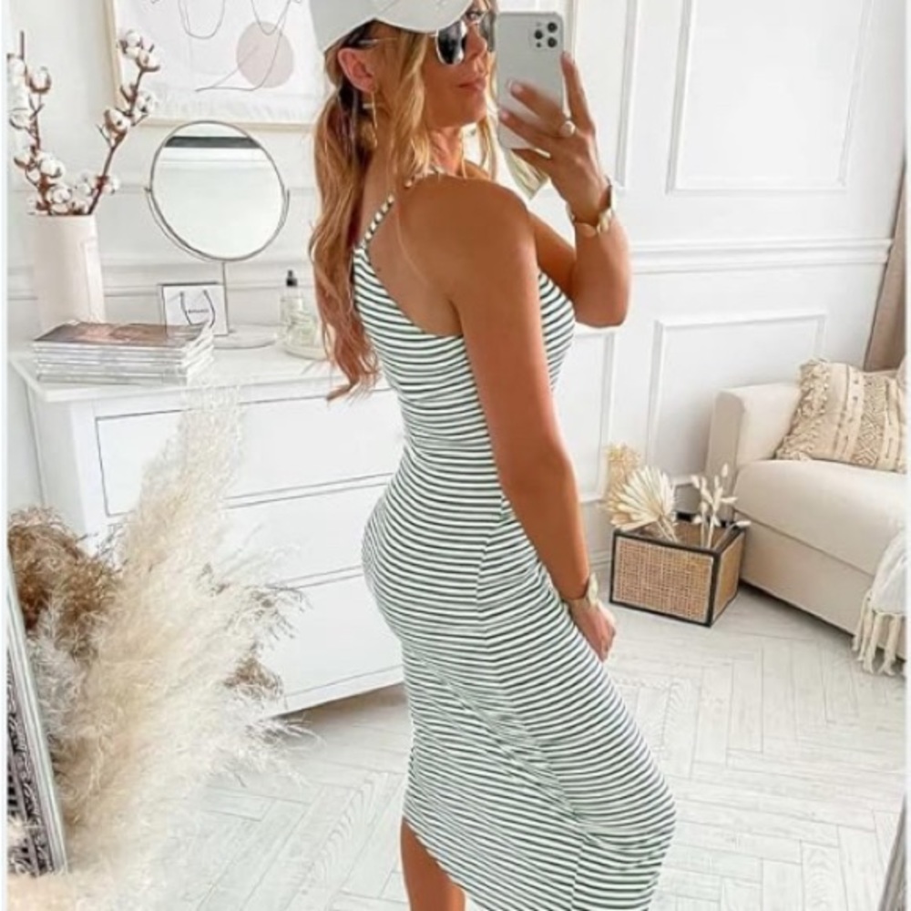 NOLLSOM Sleeveless Midi Tank Dress